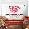 Tiger Organic 5 Mushroom Instant Coffee  30 Servings with 100% Arabica | Immune System Booster, Reishi, Maitake, Shiitake, Chaga & Turkey Tail Mushrooms | Gluten & Dairy Free, Vegan - Natural Energy view 1