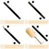 Lambs Wool Duster with Solid Bamboo Handle,Leather Hang Strap,18.9 inch Long,Natural Feather Duster for Cleaning Ceiling Fans,Window Blinds,Computer Screens,Bookshelves etc view 2