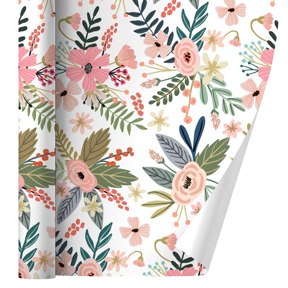 GRAPHICS & MORE Flowers in a French Garden Gift Wrap Wrapping Paper Rolls