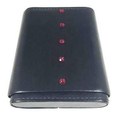 Aficionada Style 5 Cigar Leather Humidor - Siam