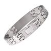 LinnaLove Free Engraving Titanium Medical Alert id Bracelets for Men(6.5") view 2
