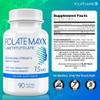 FOLATE MAXX L Methylfolate 7.5mg  Methylfolate Supplement for Women & Men  High Potency Methylated Vitamin B9 5-MTHF for Energy, Mood & Focus  Non-GMO, Gluten-Free, 90 Capsules (3-Month Supply) view 4