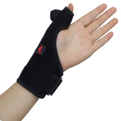1Pair Wrist Thumbs Guards Protector with Plate Supporting Sport Sprain Injury Recovery Hand Support Wrap Strap Band