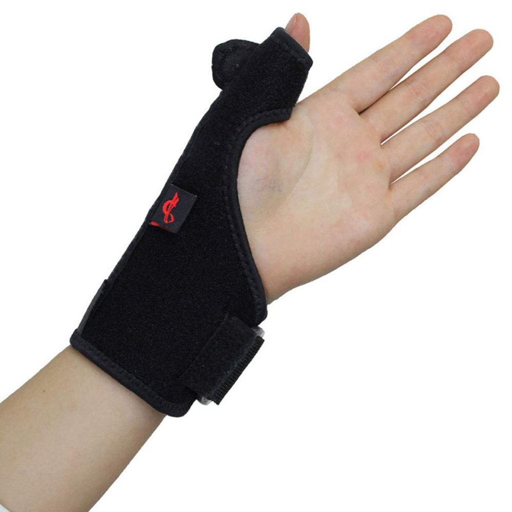 1Pair Wrist Thumbs Guards Protector with Plate Supporting Sport Sprain Injury Recovery Hand Support Wrap Strap Band