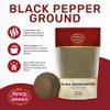 Ground Black Pepper Fine Grind Pure 14 Ounce (400g) - by Spicy World view 2