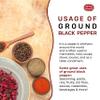 Ground Black Pepper Fine Grind Pure 14 Ounce (400g) - by Spicy World view 4