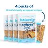 bakerly Chocolate Hazelnut Filled Crepes to go! Non GMO, Free from Artificial Flavors & Colors, Pack of 4, 6-Count (24 Total Crepes) view 4