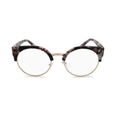 2SeeLife Round Cat-Eye Reading Glasses for Women | Indigo, 1.75