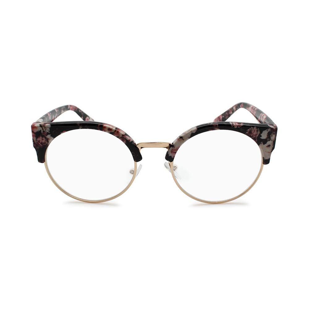 2SeeLife Round Cat-Eye Reading Glasses for Women | Indigo, 1.75