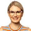 2SeeLife Round Cat-Eye Reading Glasses for Women | Indigo, 1.75 view 2