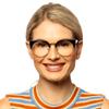 2SeeLife Round Cat-Eye Reading Glasses for Women | Black, 2.25 view 2