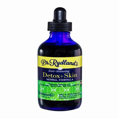 Dr. Rydland's Herbal Supplement | Created by KidsWellness | Safe and Effective for Infants to Adults| Detox & Skin | Relieves Eczema, Rosacea, Acne and Viral Skin Rashes | 4 Ounce Bottle