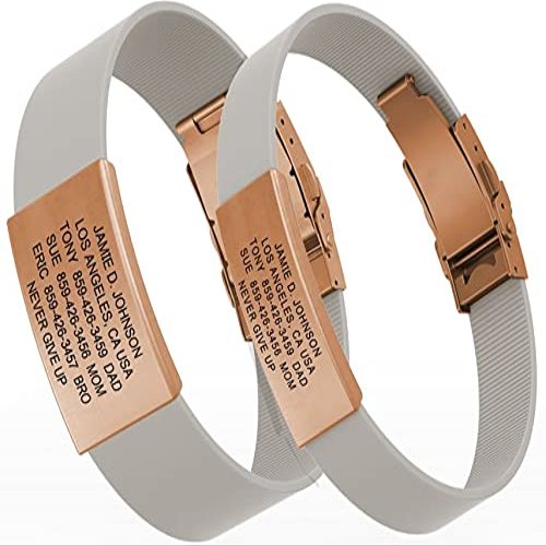 ROAD iD Bracelet - Official Identification Wristband - Silicone Clasp Identification Bracelet and Sport ID for Athletes