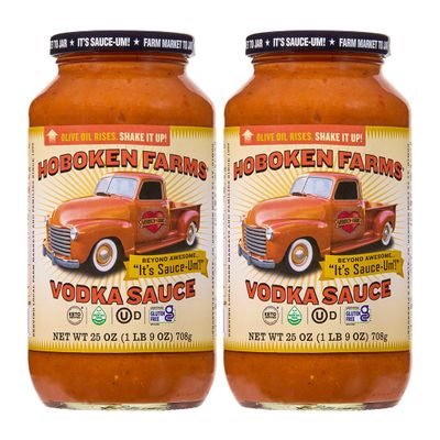 Hoboken Farms Vodka Sauce  No Sugar Added, Non-GMO, Preservative-Free, Low Carb, Keto  Better For You Pasta Sauce! (25 Fl Oz, Pack of 2)