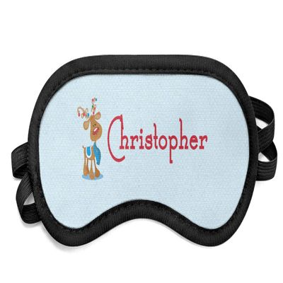 YouCustomizeIt Personalized Reindeer Sleeping Eye Mask - Small