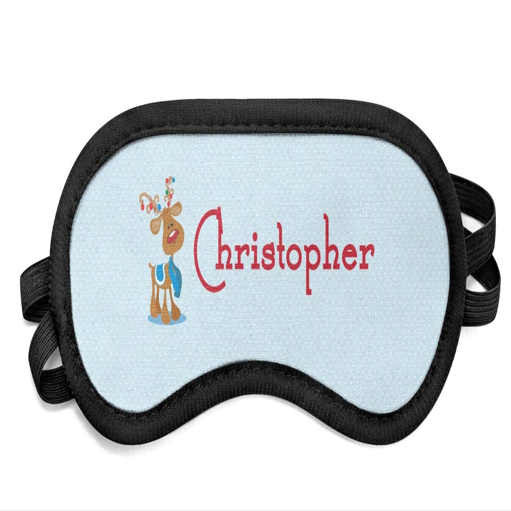 YouCustomizeIt Personalized Reindeer Sleeping Eye Mask - Small