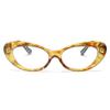 2SeeLife Oversized Cat Eye Reading Glasses for Women Medium-Large Fit, Sturdy Frame, Spring Hinges, Premium Cateye Readers, Honey Yellow, +1.50 view 1
