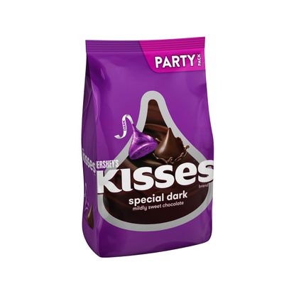 HERSHEY'S Special Dark Kisses, Dark Chocolate Candy, 32.1 oz Bulk Bag