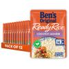 BEN'S ORIGINAL Ready Rice Coconut Jasmine Flavored Rice, Easy Dinner Side, 8.5 oz Pouch (Pack of 12) view 1
