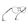 2SeeLife Round Metal Wire Rimmed Reading Glasses for Men & Women  MediumWide Fit, Durable, Spring Hinges, Premium Readers, Black, +1.00 view 1