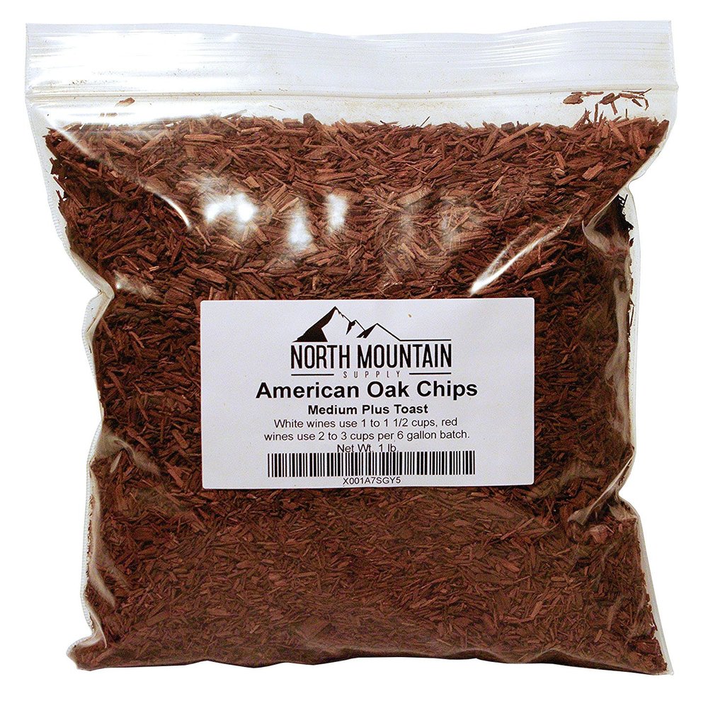 North Mountain Supply - AMPT-1lb American Oak Chips (Medium Plus Toast, 1 Pound)