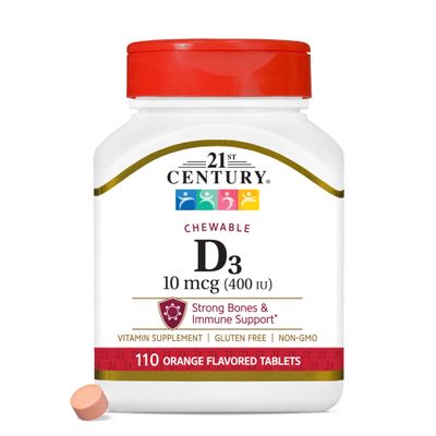 21st Century Vitamin D 400 Iu Orange, 110 Count