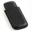 Cigar Cases & Holders -"Santiago" Black Leather Two Cigar CASE view 1