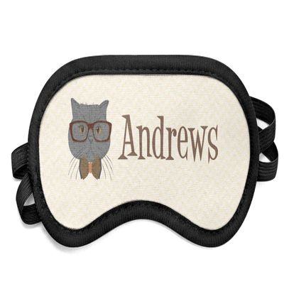 YouCustomizeIt Personalized Hipster Cats Sleeping Eye Mask - Small
