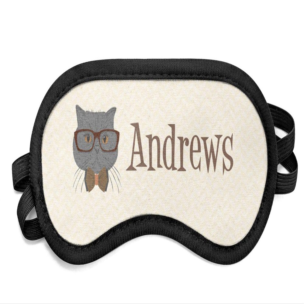 YouCustomizeIt Personalized Hipster Cats Sleeping Eye Mask - Small