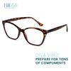 2SeeLife Large Cat Eye Reading Glasses For Women - Medium-Wide Faces, Durable Frame, Spring Hinges, Oversized Cateye Readers, Brown Tortoise, +4.00 view 2