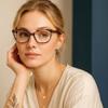 2SeeLife Large Cat Eye Reading Glasses For Women - Medium-Wide Faces, Durable Frame, Spring Hinges, Oversized Cateye Readers, Brown Tortoise, +4.00 view 3