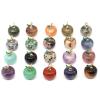 YANNEN 12X14mm Mini Apple Stone Pendant Natural Crystal Gemstone DIY Jewellery Accessories(Lapis Lazuli,20 PCS) view 2