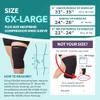 BraceAbility Plus Size Neoprene Knee Sleeve - Compression Support Brace for Bariatric Women or Men with Arthritis Joint Pain, Fitting Overweight to Obese Thighs and Legs (6XL) view 2
