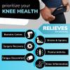 BraceAbility Plus Size Neoprene Knee Sleeve - Compression Support Brace for Bariatric Women or Men with Arthritis Joint Pain, Fitting Overweight to Obese Thighs and Legs (6XL) view 3