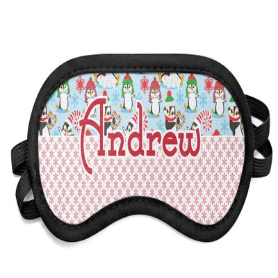 YouCustomizeIt Personalized Christmas Penguins Sleeping Eye Mask - Small