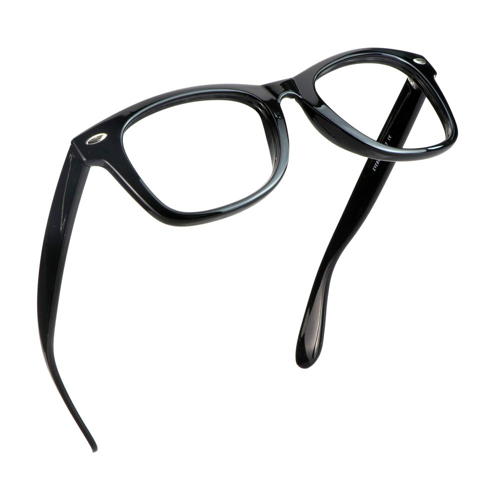LifeArt Blue Light Blocking Glasses, Anti Eyestrain, Computer Reading Glasses, Gaming Glasses, TV Glasses for Women Men, Anti Glare (Black, +1.00 Magnification)