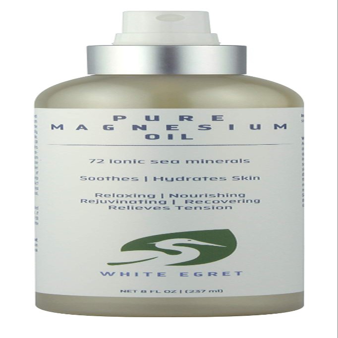 WHITE EGRET Oil Magnesium Pure, 8 FZ