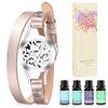 SOMORA Unique Gifts for Women - Mothers Day Mom Gifts, Aromatherapy Diffuser Bracelet Gift Set, Xmas Gifts Birthday Gifts for Women, Mom, Best Friend, Sister, Wife, Gold view 1