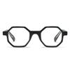 2SeeLife Oversized Hexagon TR-90 Reading Glasses for Men & Women MediumWide Fit, Durable, Spring Hinges, Premium Readers, Black, +1.00 view 1