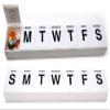 Jumbo Weekly 11" Pill Organizer - Extra Large Compartments Will Hold 7 Days Worth of Vitamins and Medications - Great Size for Gummy & Chewable Vitamins (2 Pack) view 1