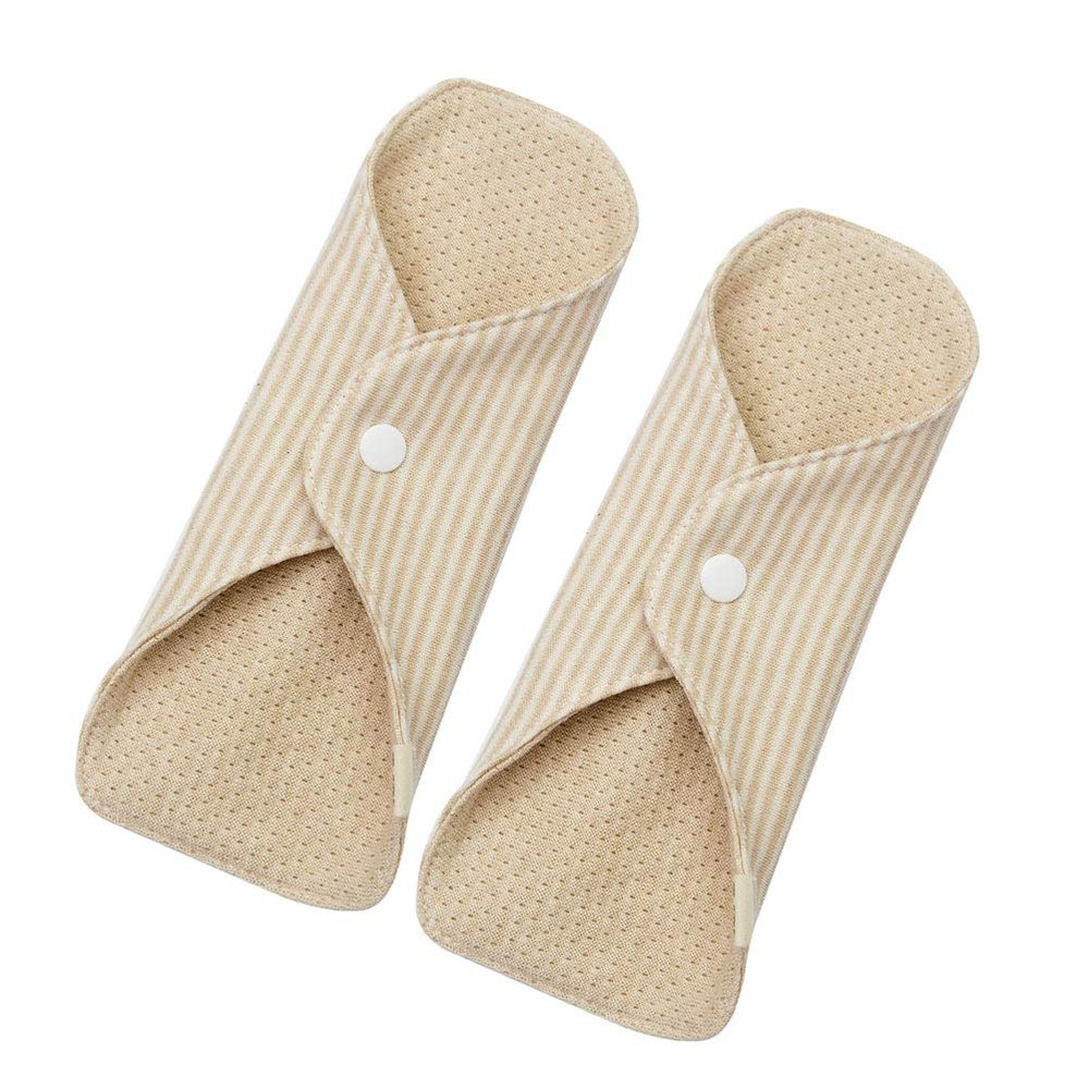 Healifty Soft Breathable Washable Cotton Menstrual Pads Reusable Sanitary Towels for Women Random Style
