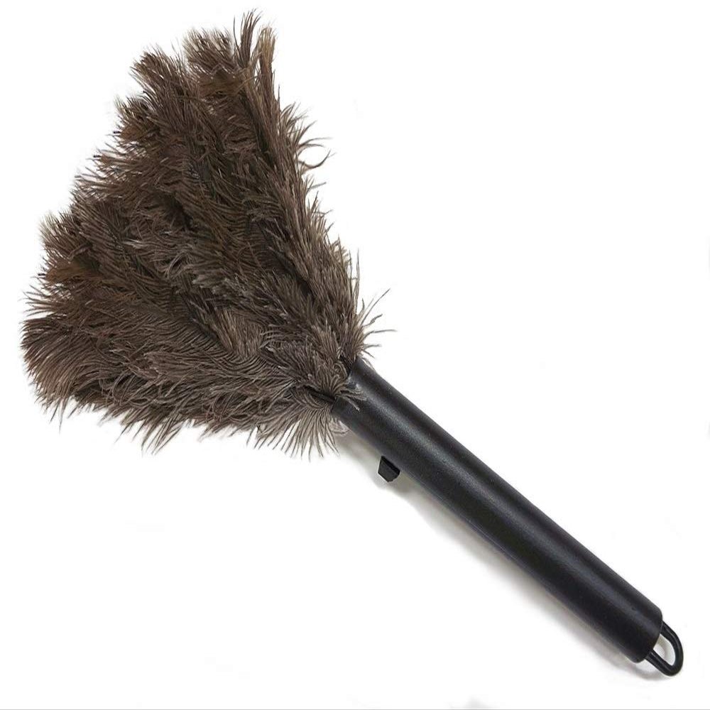Alta Dusting Products Retractable Feather Duster - Genuine Ostrich Feathers with Metal-Wire Binding