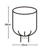 Chemical Japan HDRE-45-30 Trash Bags, Accessories for Trash Cans, Translucent, Approx. 10.2 gal (45 L), Pack of 30 view 2