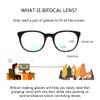LifeArt Bifocal Reading Glasses with Round Lenses, Blue Light Blocking Glasses for Women Men, Anti Glare, Reduce Eyestrain (Black,+0.00/+ 2.50 Magnification) view 4