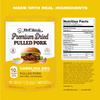 Meat Shredz - Premium Dried Pulled Pork (Carolina BBQ - Sweet Mustard, 4 Pack) | Gluten Free | High Protein & Low Sugar | Bacon Bits | Dehydrated Backpacking & Camping Food | Shredded, Dried Jerky Chew Snack view 2