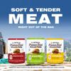 Meat Shredz - Premium Dried Pulled Pork (Carolina BBQ - Sweet Mustard, 4 Pack) | Gluten Free | High Protein & Low Sugar | Bacon Bits | Dehydrated Backpacking & Camping Food | Shredded, Dried Jerky Chew Snack view 4