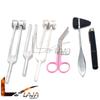 Laja Imports New Premium Set Of 6 Pcs Reflex Percussion Taylor Hammer + Penlight +Tuning Fork C 256 + C 512 + C 128 + Bandage Scissors 5.5" Pink Handle for Educational Use view 2