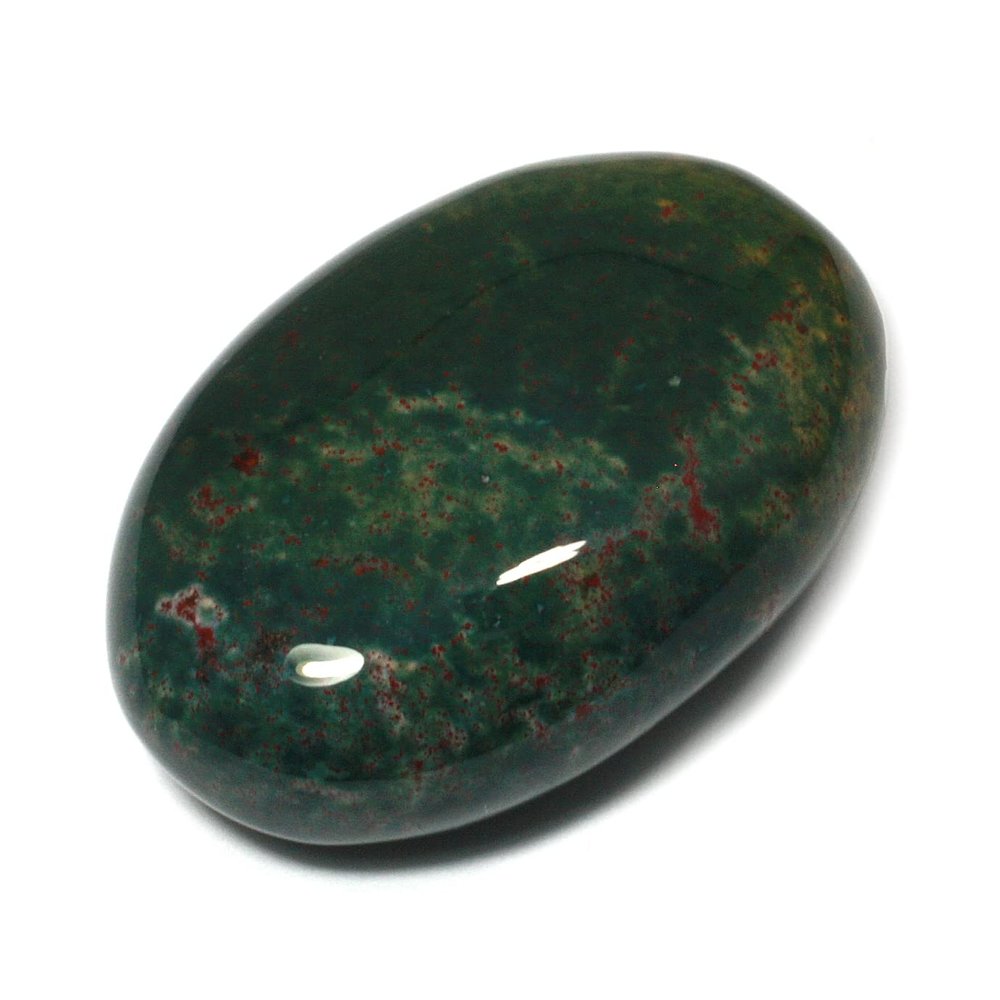 CrystalAge Bloodstone Massage Stone ~45mm