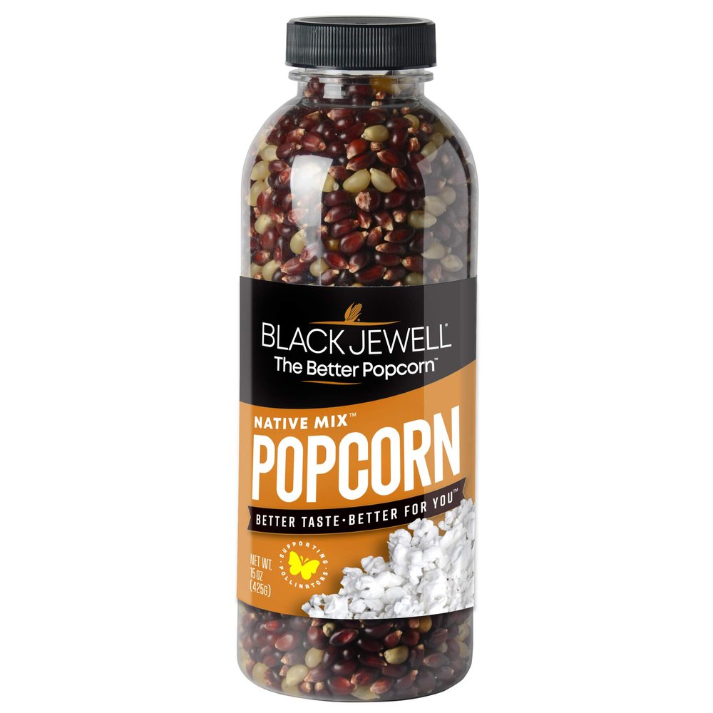 Black Jewell Gourmet Popcorn Kernels, Native Mix, 15 Ounces (Pack of 6)