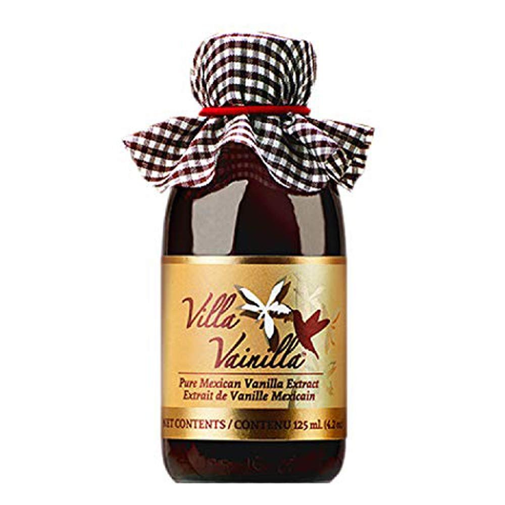 Villa Vainilla Pure Vanilla Extract Premium Concentrated, Real, Natural, Gourmet Va Flavor from Mexico (4.2 Fl Oz Pure Vanilla Extract)